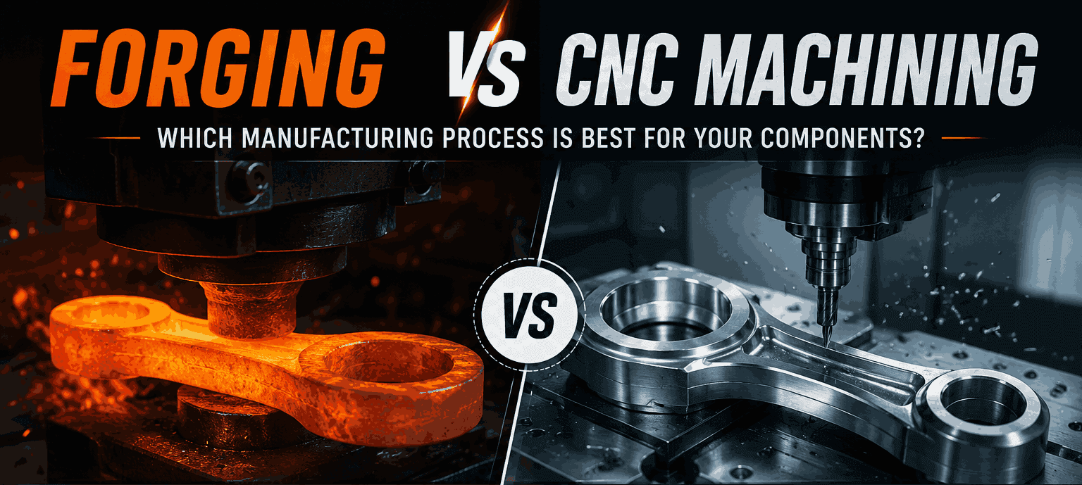 Forging vs CNC Machining: Which Manufacturing Process Is Best for Your Components?